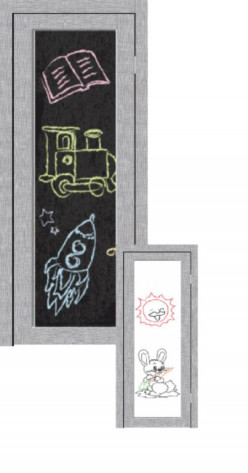 Синержи Межкомнатная дверь Энерджи с меловой/маркерной доской с 2х сторон, арт. 20052