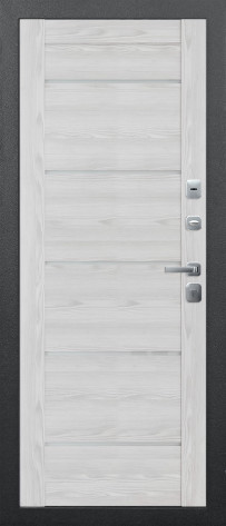 Феррони Входная дверь 11 см Изотерма Серебро Царга Астана белый, арт. 0003793