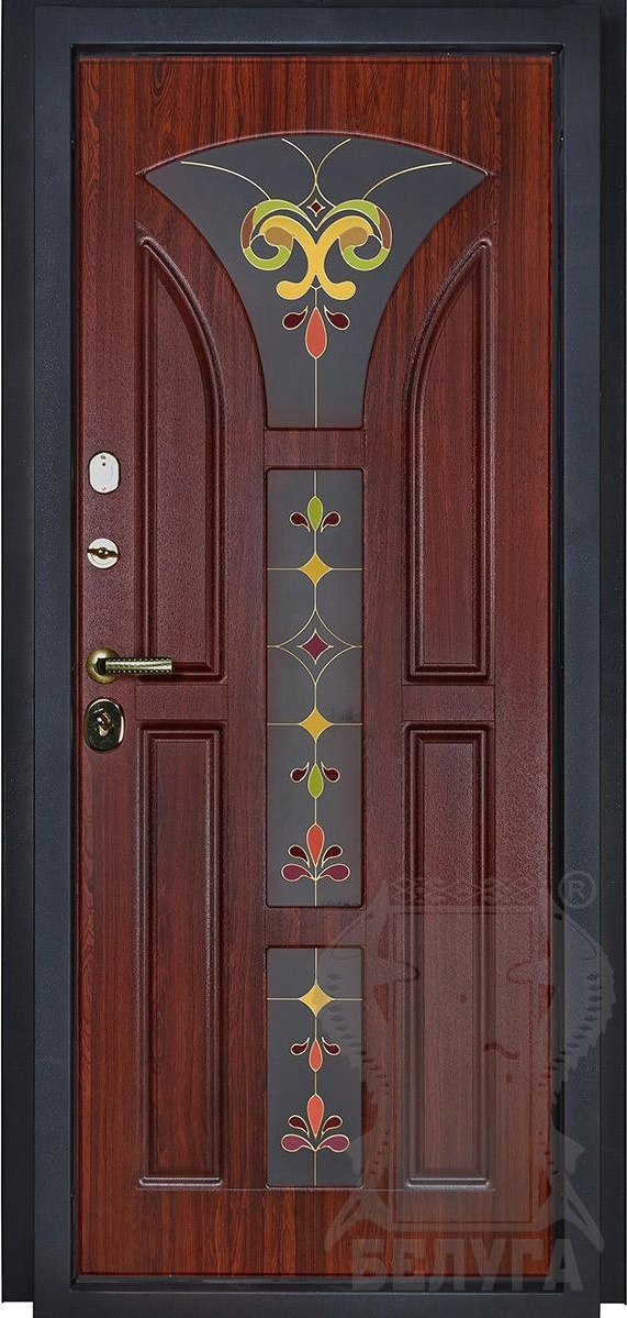 Белуга Входная дверь Лотос, арт. 0001749 - фото №1